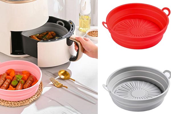 Reusable air fryer silicone liner fits