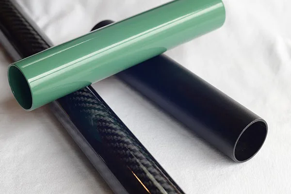 Powder coating on carbon fiber