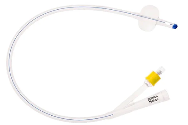 Silicone urinary catheter