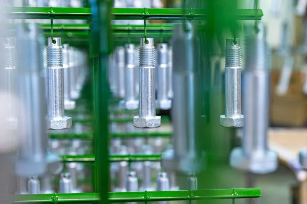 Powder coating small parts
