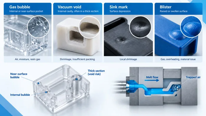 Injection Molding Bubbles: 5 Common Causes and How to Prevent Them